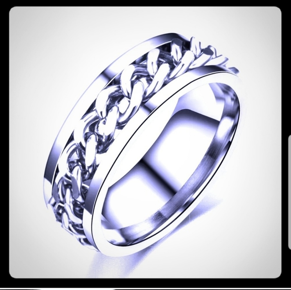 Stainless Steel Spinner Ring - Picture 1 of 3